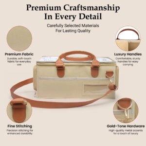 Sharol Milles™ Luxury Baby Organizer Brown Bag - Image 3