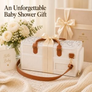 Sharol Milles™ Luxury Baby Organizer Brown Bag - Image 7
