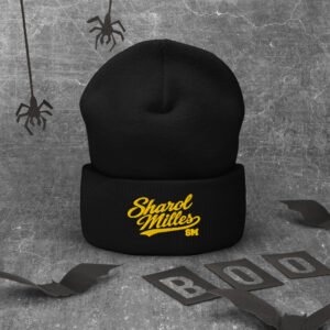 Sharol Milles Signature Gold Beanie | Unisex Streetwear - Image 5