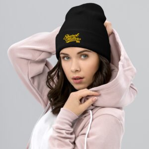 Sharol Milles Signature Gold Beanie | Unisex Streetwear - Image 1