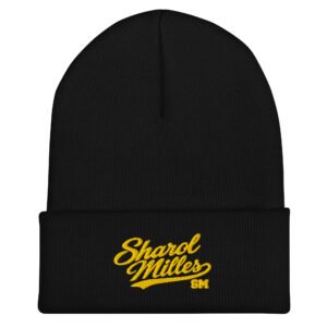 Sharol Milles Signature Gold Beanie | Unisex Streetwear - Image 2