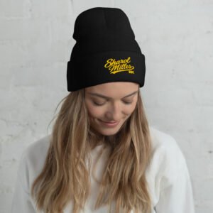 Sharol Milles Signature Gold Beanie | Unisex Streetwear - Image 4