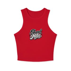 Sharol Milles Women’s Micro Rib Racer Tank Top - Image 4